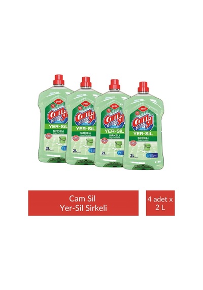 Camsil Yer-sil Sirkeli 2 Lt X 4 Adet 2'li Set