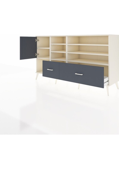 Hyperion Konsol 8 Raflı 2 Çekmeceli Tek Kapaklı 176x44x99 Aytaşı Aytaşı-antrasit Hyperion Konsol 8 Raflı 2 Çekmeceli Tek Kapaklı 176x44x99 Aytaşı Aytaşı-antrasit