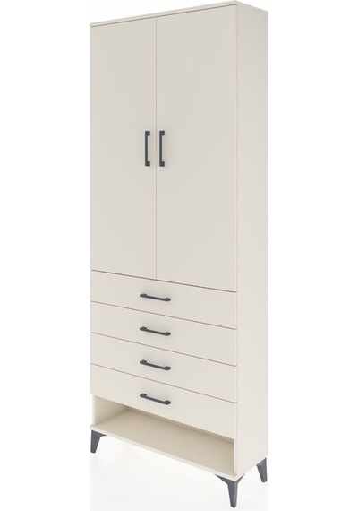 Arges Dolap 2 Raflı 4 Çekmeceli Tek Askılı 88x30x221 Aytaşı-aytaşı Aytası