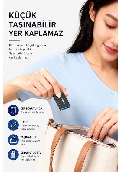 Type-c Usb 3.0 Otg Dönüştürücü Adaptör, 5gbps Hızlı Veri Aktarım Çevirici, Usb Bellek Harici Disk Klavye Mouse Destekli, Telefon Tablet Bilgisayar Uyumlu S342
