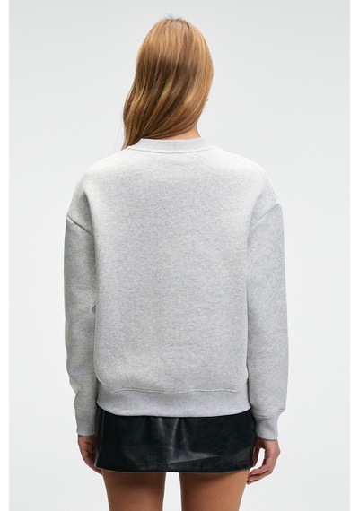Grimelange ARINEL Kadın V Yaka Regular Fit Grimelanj Sweatshirt