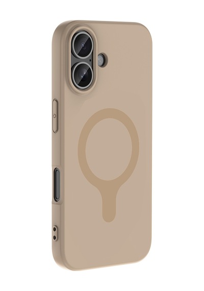 iPhone Uyumlu 16 Kılıf M-safe Şarj Özellikli Klfs Aris Silikon Kapak - Sarı