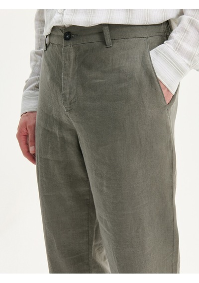 Lcw Vision Haki Regular Fit %100 Keten Erkek Pantolon