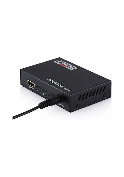 4 Port FHD HDMI 1080P Splitter Çoğaltıcı Metal Kasa Çoklayıcı