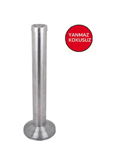 Boru Tipi Küllük Paslanmaz Çelik Ss304 Çap 10.5 Yükseklik 83 CM