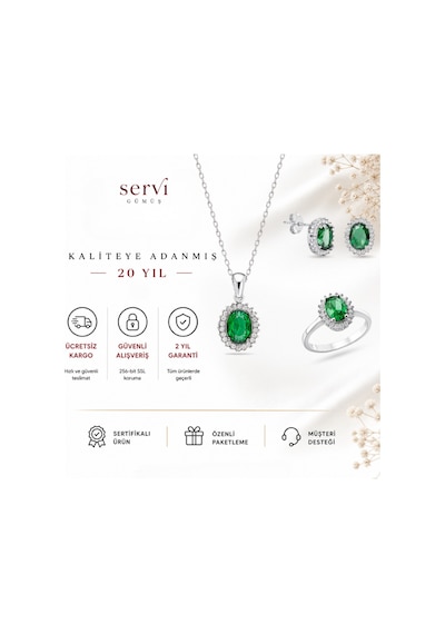 Servi 925 Ayar Gümüş Oval Anturaj Set-31 86996953