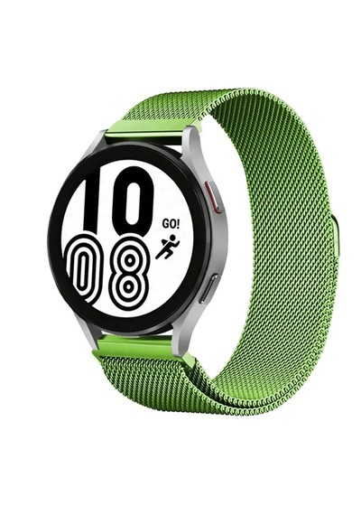 Mey İthalat Samsung Galaxy Watch 4 Metal Mıknatıslı Kordon - Yeşil