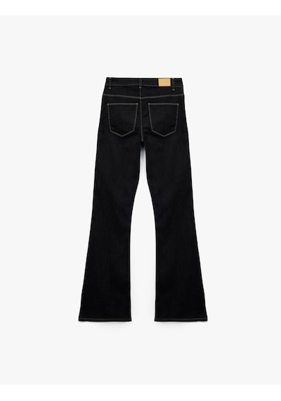 Koton Flare Yüksek Bel İspanyol Paça Koyu İndigo Kadın Jean Pantolon 6wal40015md Koyu İndigo Koton Flare Yüksek Bel İspanyol Paça Koyu İndigo Kadın Jean Pantolon 6wal40015md Koyu İndigo