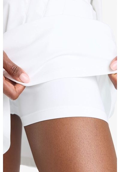 DeFactoFit Standart Fit Pileli İçi Taytlı Mini Tenis Eteği D9317AX25SPWT34 Beyaz