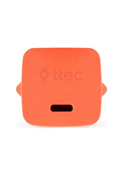 Smartcharger Gan 20w Pd Seyahat Hızlı Şarj Aleti + Usb-c - Usb-c 3a Kablo Neon Neon Turuncu