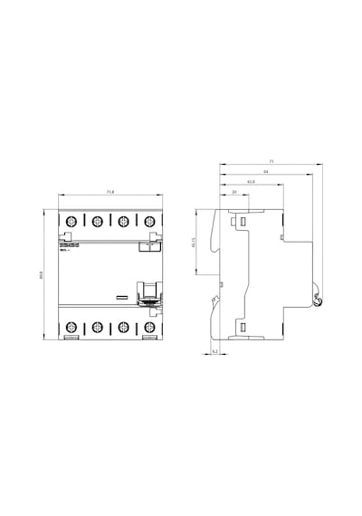 Siemens 4x25a 300ma Kaçak Akım Rölesi