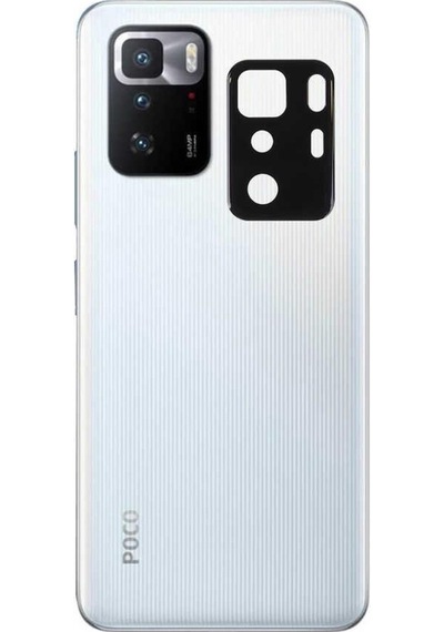 Xiaomi Poco X3 Gt Zore 3D Kamera Camı Koruyucu Siyah