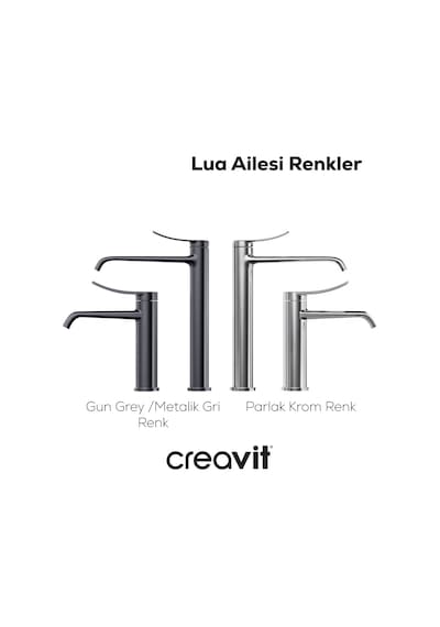 Creavit Lua Şelale Lavabo Armatürü Krom Bt.lu1500