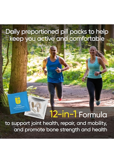 Universal U Mobility & Bone Joint & Cartilage Multivitamin Collagen Turmeric Glucosamine Chondroitin Msm 30 Packs