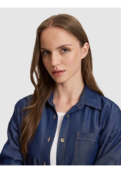 Pierre Cardin Kadın Koyu Mavi Gömlek Jean 50325403-vr032