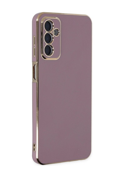 Samsung Galaxy Uyumlu - M23 Kılıf Volet Silikon - Mor