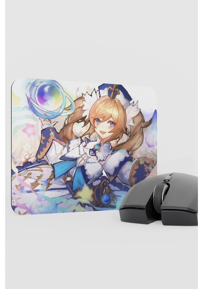Barbara Genshin Impact Anime Gacha V5 - 22x18 Gaming Mouse Pad Fare Altlığı