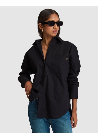 Pierre Cardin Kadın Siyah Gömlek Desenli 50328628-vr046