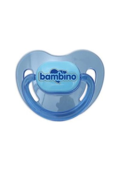Bambino Renkli Damaklı Emzik 0-6 Ay - Mavi