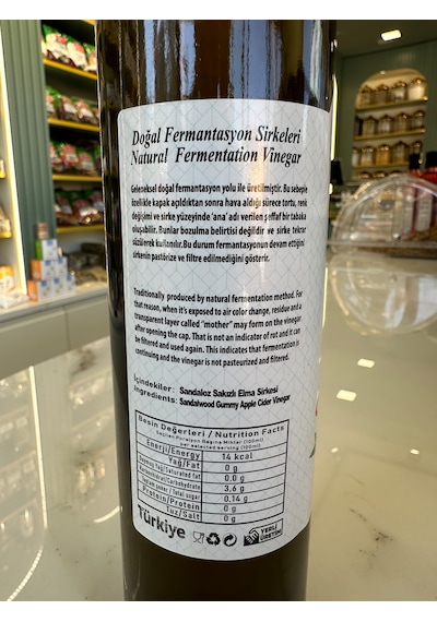 Sazlıca Sandaloz Sakızlı Elma Sirkesi 500 Ml
