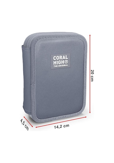 Coral High Siyah Galaxy Desenli Çift Katlı Kalem Çanta 11148 Çok Renkli