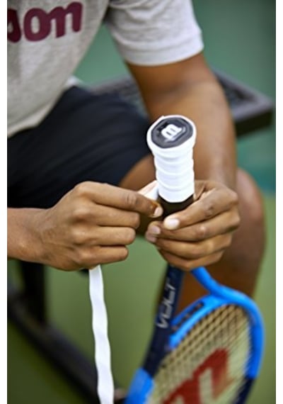 Wilson Pro Perforated Feel Delikli Overgrip Raket Gribi 12Li Beyaz