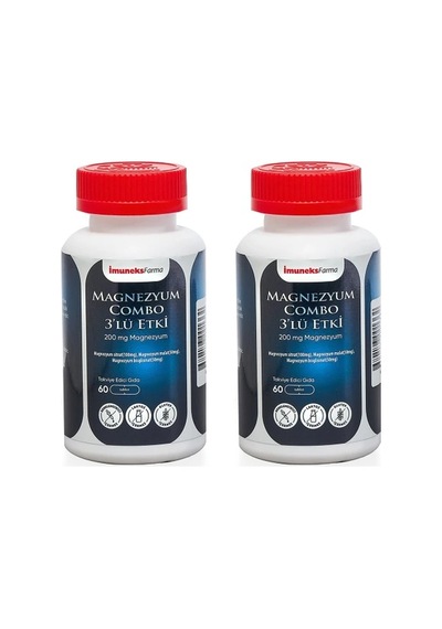 İmuneks Farma Magnezyum Combo 200 mg 60 Tablet x 2 Adet