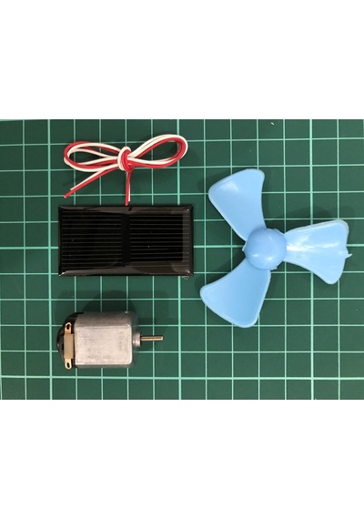 Mini Güneş Paneli Motoru Ve Pervane Seti. 1 - Paket Mini Güneş Paneli Motoru Ve Pervane Seti. 1 - Paket