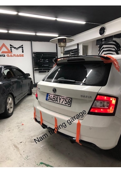 Yeni Skoda Fabia Spoyler Spoiler Boyalı 2018-2021 Arası