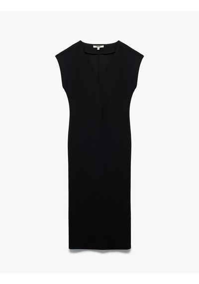 Koton Bürümcük Kumaş Slim Fit Kolsuz Midi Boy V Yaka Bodycon Elbise Siyah 5sak80329ek Siyah Koton Bürümcük Kumaş Slim Fit Kolsuz Midi Boy V Yaka Bodycon Elbise Siyah 5sak80329ek Siyah