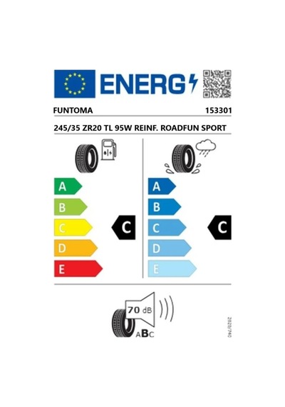 Funtoma 245/35 ZR20 TL 95W Reınf. Roadfun Sport Yaz Lastiği 2025