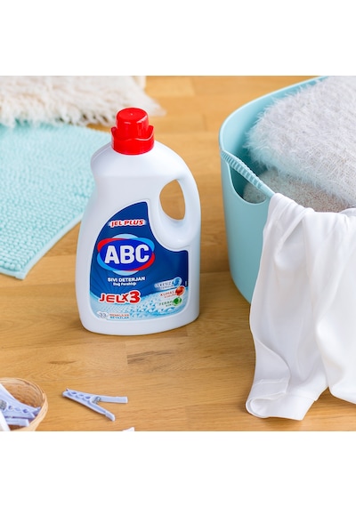 ABC Jel Plus Dağ Ferahlığı Sıvı Çamaşır Deterjanı 33 Yıkama 3 x 2145 ML