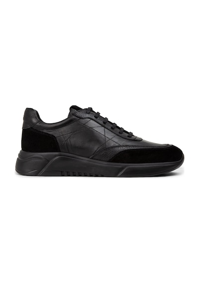 Deery Hakiki Deri Siyah Erkek Sneaker Ayakkabı - 01962msyhe02 Siyah