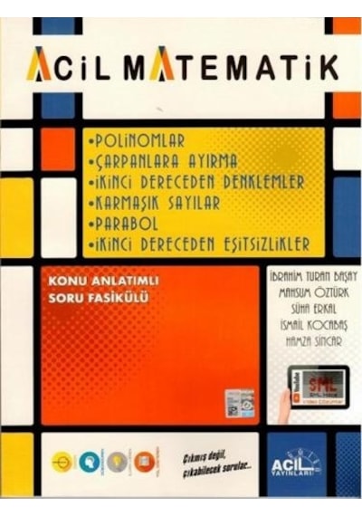 Acil Matematik Polinomlar Çarpanlara Ayırma 2. Dereceden  Denkleml