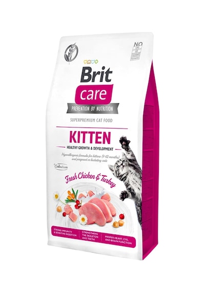 Brit Care Tavuk ve Hindili Tahılsız Yavru Kedi Maması 7 KG