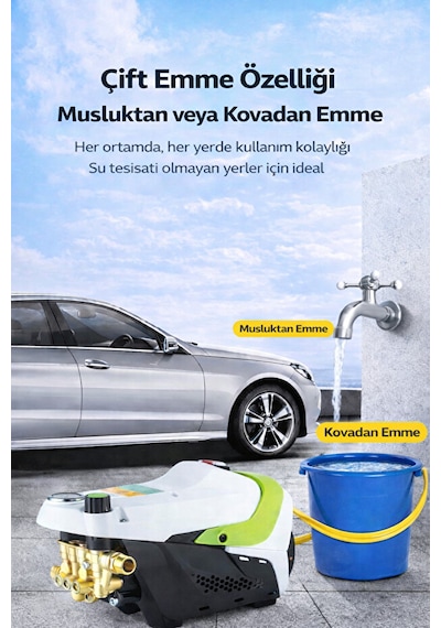 Okaoda Sn003 Güçlü Su Basıncı, 200 Stator Motor, Su Basınç Göstergesi, Kömürsüz İndüksiyon Motoru. 145bar