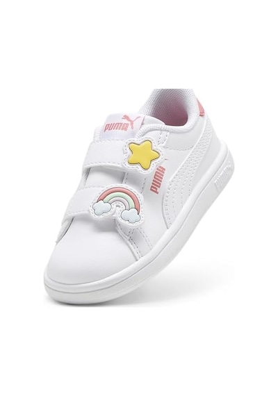 Puma Smash 3.0 Badges V Inf Tenis Ayakkabısıkız Bebek Altın