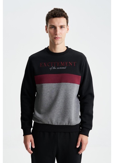 AR-MA Arma Erkek Regular Fit Yazılı Baskılı Bisiklet Yaka Sweatshirt 001