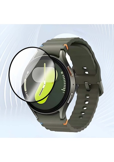 Samsung Galaxy Watch 7 44mm Uyumlu Ekran Koruyucu Polymer Temperli Nano 0.5 Mm Watch Ekran Koruyucu