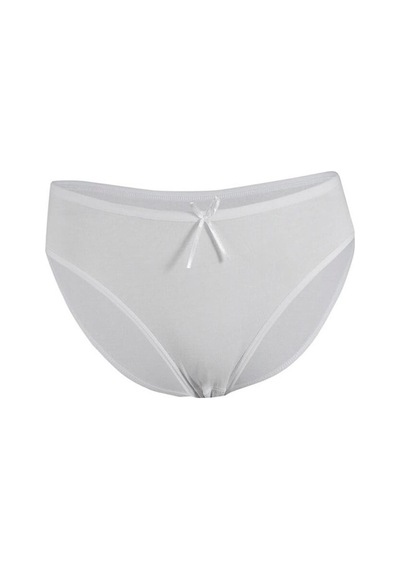 Özten Kadın 12'li Paket Bambu Bikini Külot Beyaz
