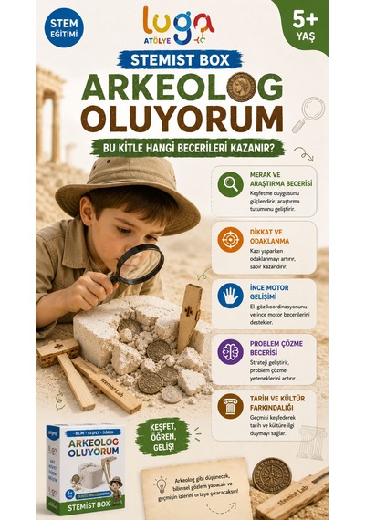 Stemist Box: Arkeolog Oluyorum Ahşap