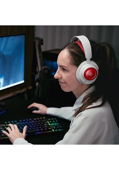 Steelseries Booster Pack - Nova 7 Ve Nova Pro Serisi Uyumlu Kafa Bandı Ve Kulaklık Kapakçığı - Cherry Red