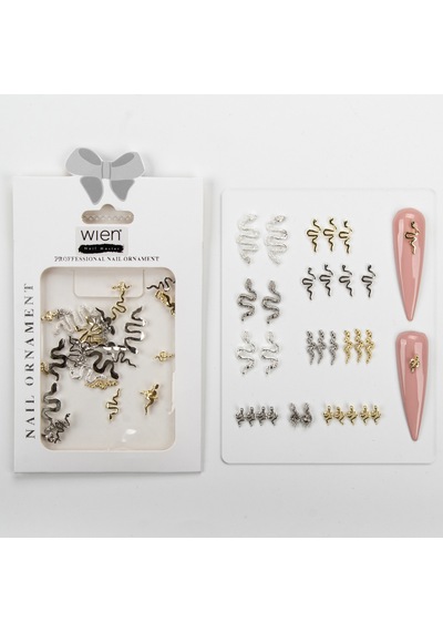 30lu Yılan Dizayn Metal Tırnak Süsleme Charm Nail Art Charm Taşları Wn-505