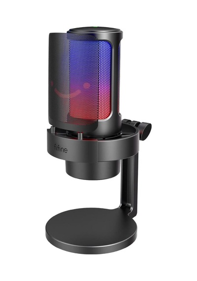 Fifine Ampligame A8 Siyah RGB USB Yayıncı Mikrofonu (Teşhir)