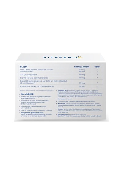 Vitafenix Brokolive Brokoli Ekstresi 60 Bitkisel Kapsül