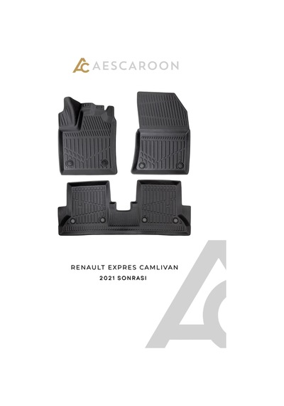 Renault Express Camlıvan 2021 Sonrası 3d Havuzlu Paspas