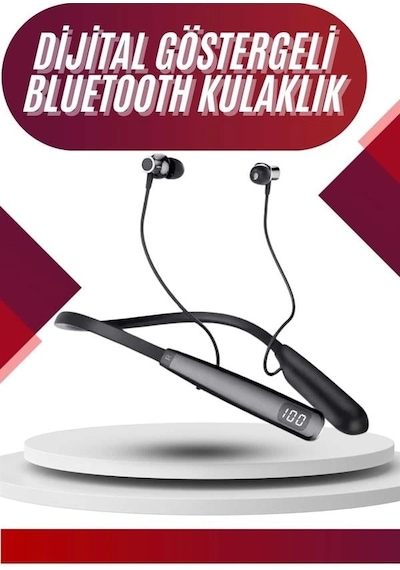 100 Saat Bluetooth Kulaklık Dijital Göstergeli Anc Özelliği Kablolu Diğer