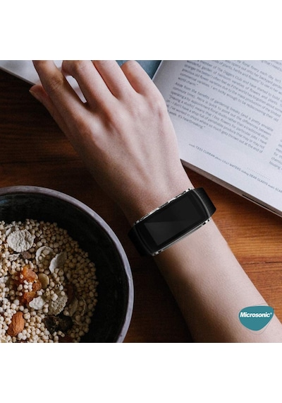Microsonic Samsung Uyumlu Gear Fit 2 Pro Kılıf 360 Şeffaf