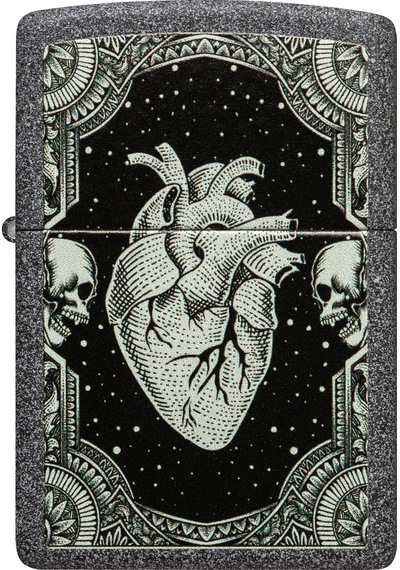 Zippo 211 Hearts Design Çakmak Çok Renkli