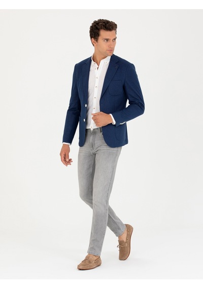 Cacharel Lacivert Slim Fit Spor Ceket